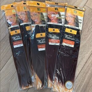 New Yaki Platinum Human Hair Extensions - Dark Brown